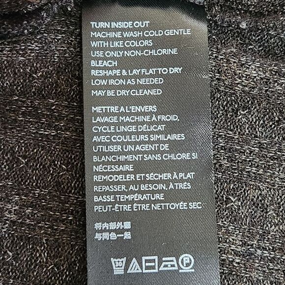 Maeve by Anthropologie Brown Wrap Front Ribbed Bubble Sweater Women's Size XSP - Picture 6 of 9